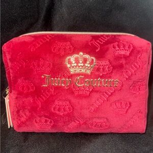 Juicy Couture Red Velvet Cosmetic Bag